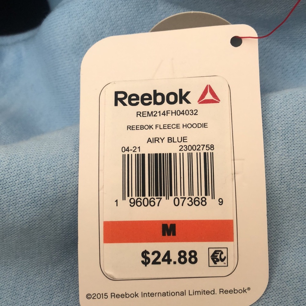 Blue Reebok hoodie - Picture 4 of 4